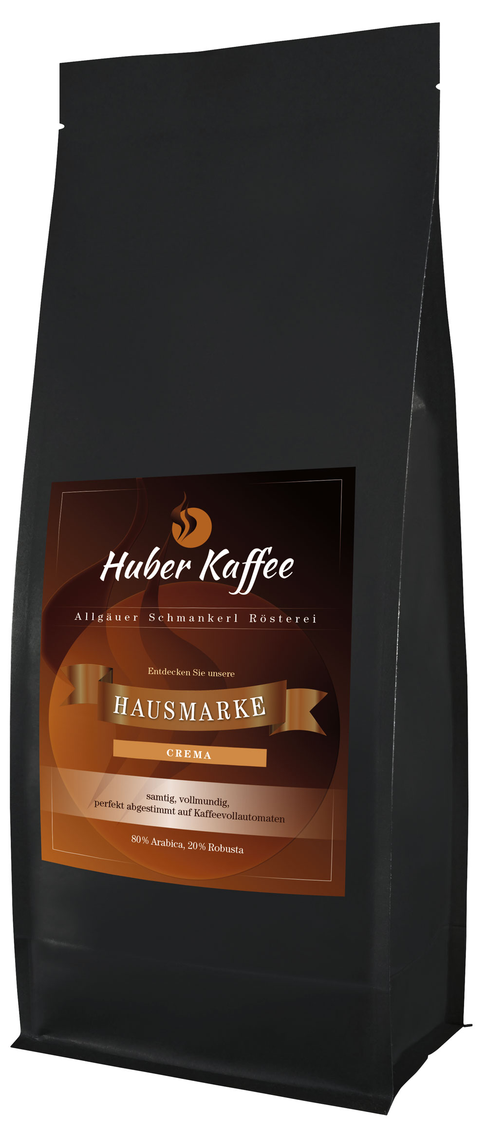 Hausmarke Crema, 6x 1000g, ganze Bohne